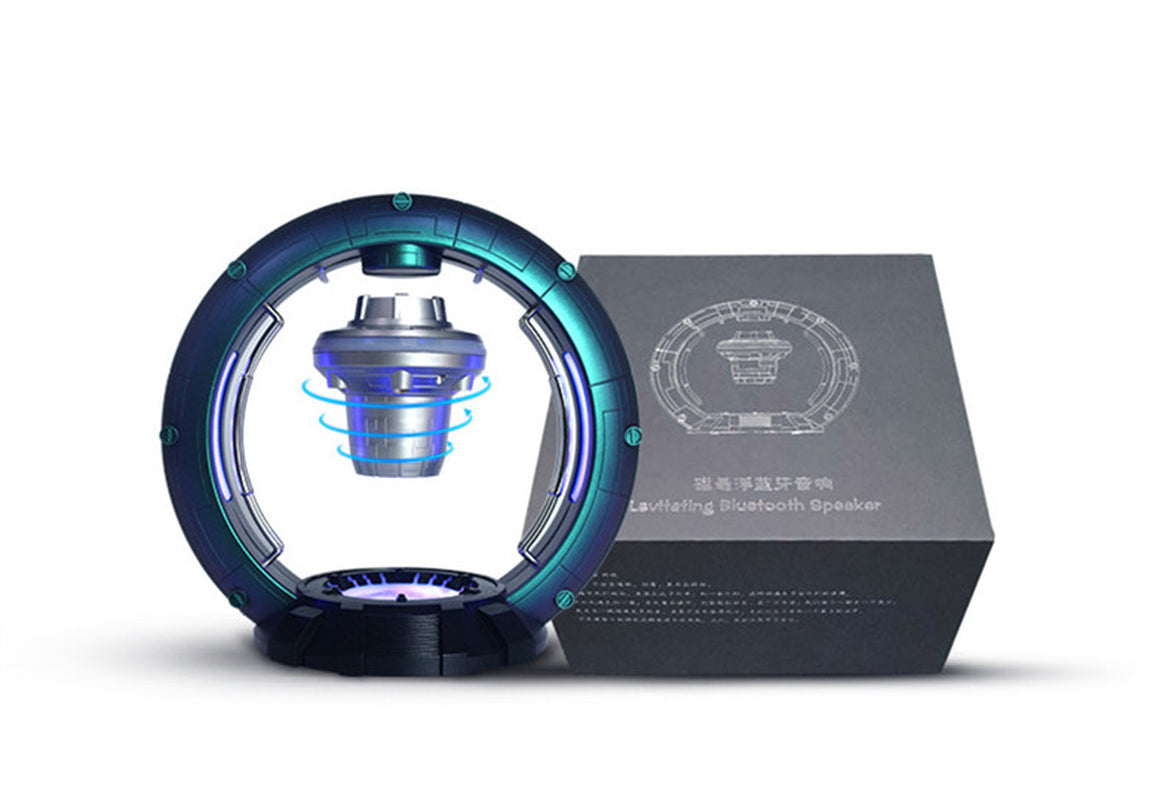 Magnetic Levitation Spacecraft UFO with Magnetic Levitation Function Bluetooth Speaker with Breathing Light